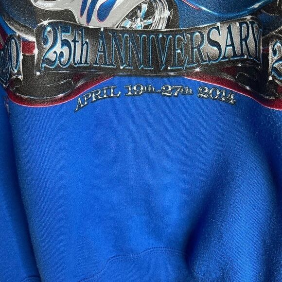 Kool April Nights Men's Sweatshirt Zip Collar Kool April Nights Logo 2014 Size L - Picture 7 of 12